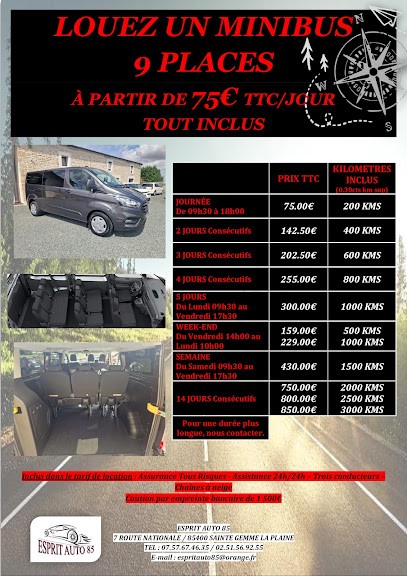 Esprit Auto 85 // Négoce Automobiles Et Location Minibus 9 Places, Vendeur de Voitures d'Occasion à Sainte-Gemme-la-Plaine