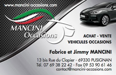 MANCINI OCCASIONS, Vendeur de Voitures d'Occasion à Pusignan